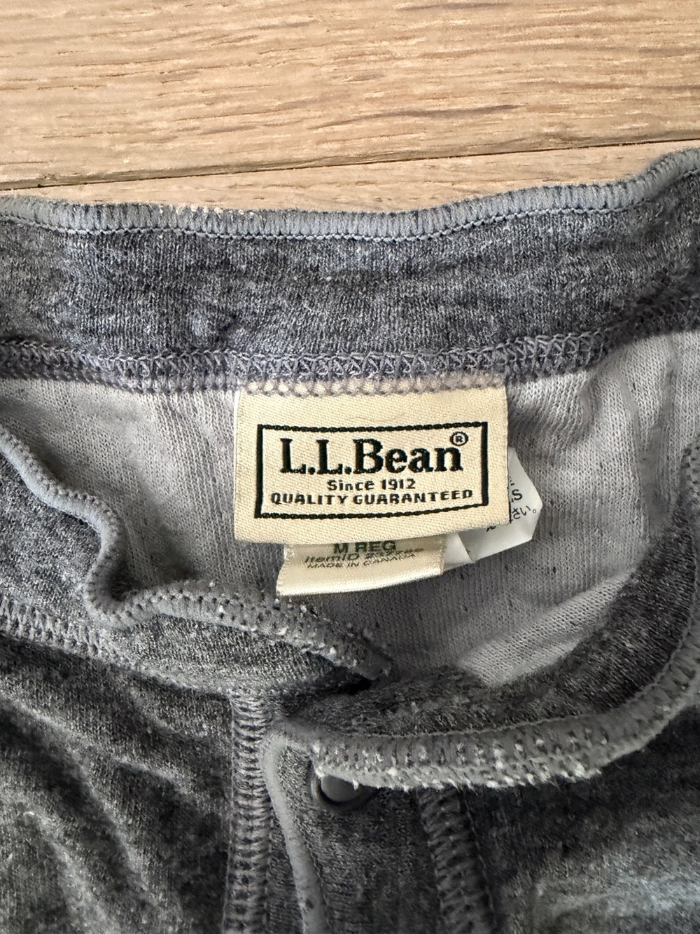 L.L.Bean wool cotton blend Two-Layer Union Suit winter cozy - size medium - Picture 3 of 12
